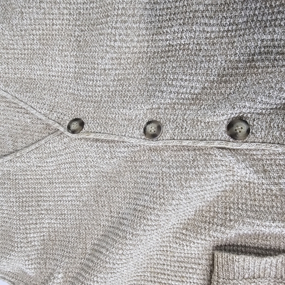 Eddie Bauer Men's Tan Cardigan Vest Sz L Mens Cotton Grandpa Bussines Casual - Picture 9 of 10